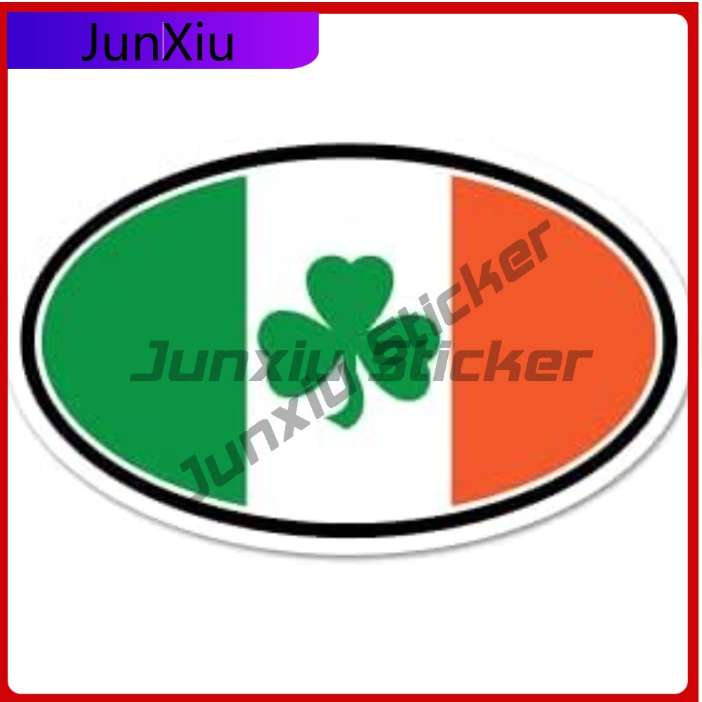 Car Accessories Ireland - Трилистник, Ирландия, ирландское окно, флаг, наклейка,