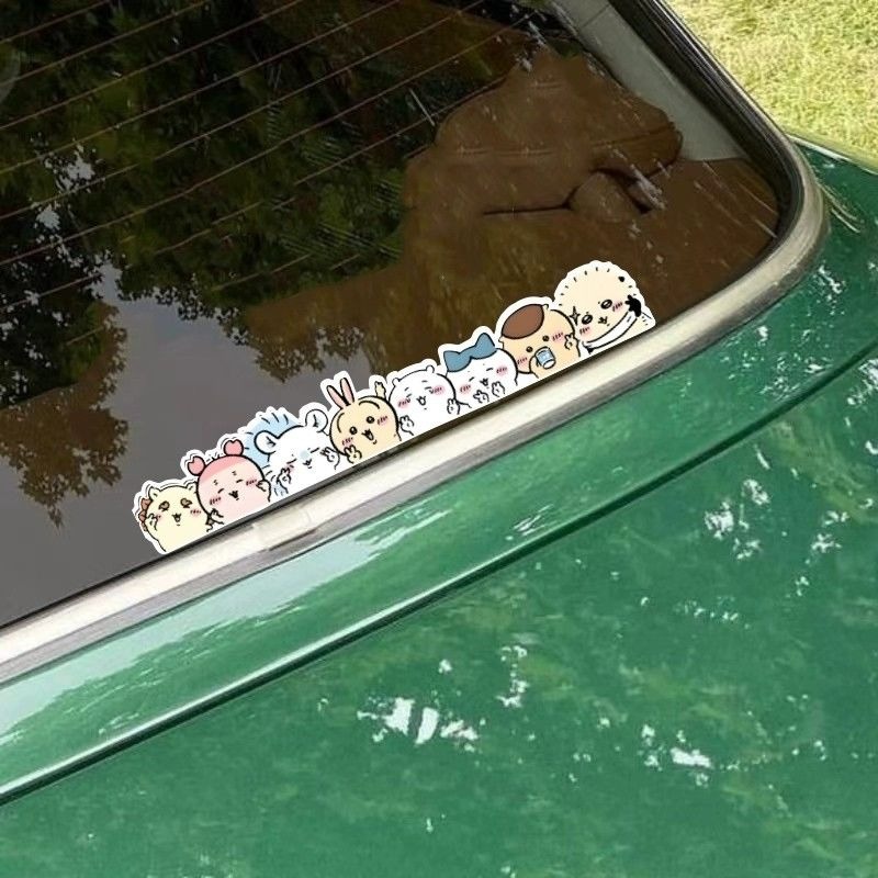 Car Accessories Japanese - Милые статические наклейки Kawaii Chiikawa для