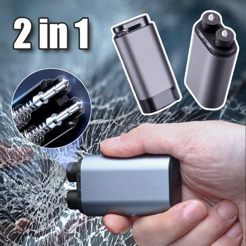 Car Emergency Tool Kit - Автомобильный безопасный молоток 2-в-1 оконный выключатель