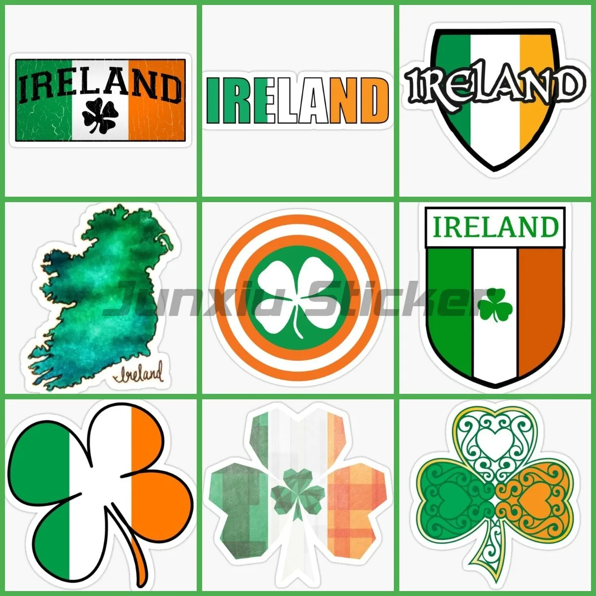 Car Accessories Ireland - Креативная карта ирландского флага Ирландии, четыре