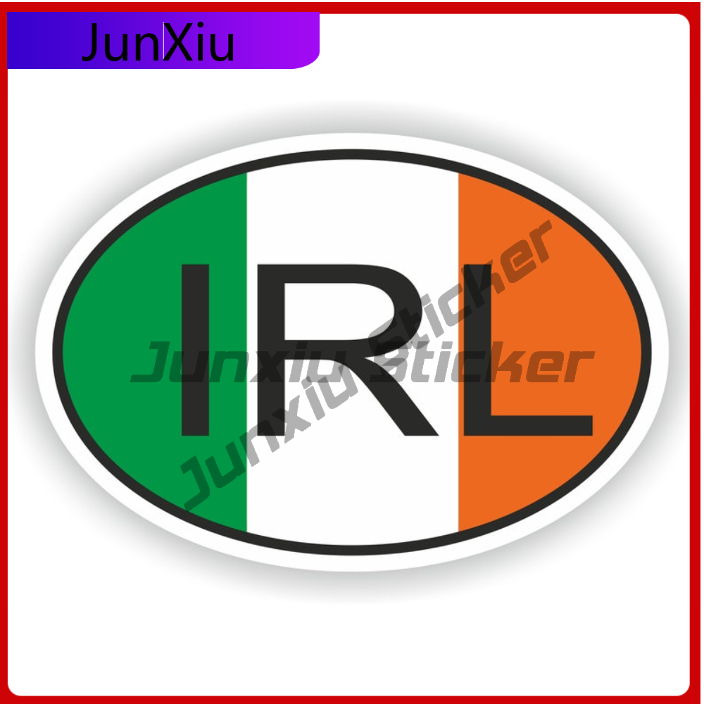 Car Accessories Ireland - Овальная наклейка с кодом страны Ирландии