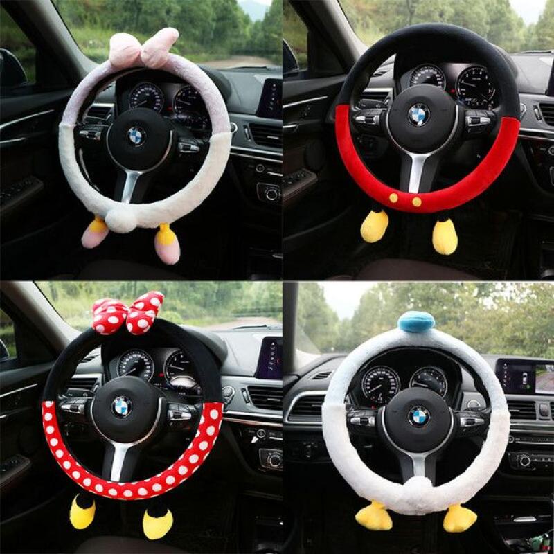 Car Accessories For Winter - Милый плюшевый чехол на руль в