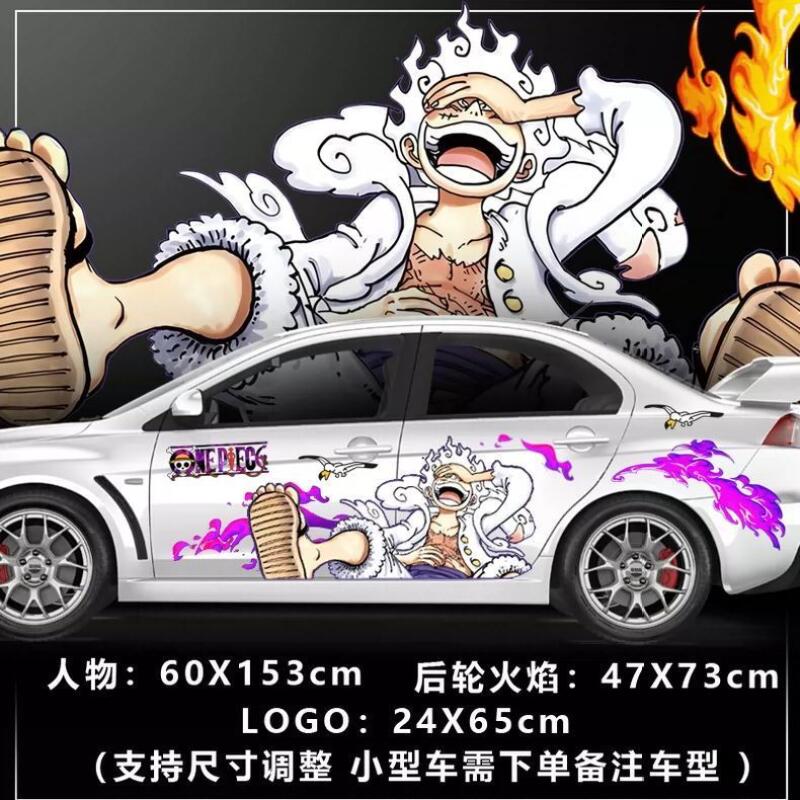Car Accessories Japanese - Наклейка One Piece для декора кузова